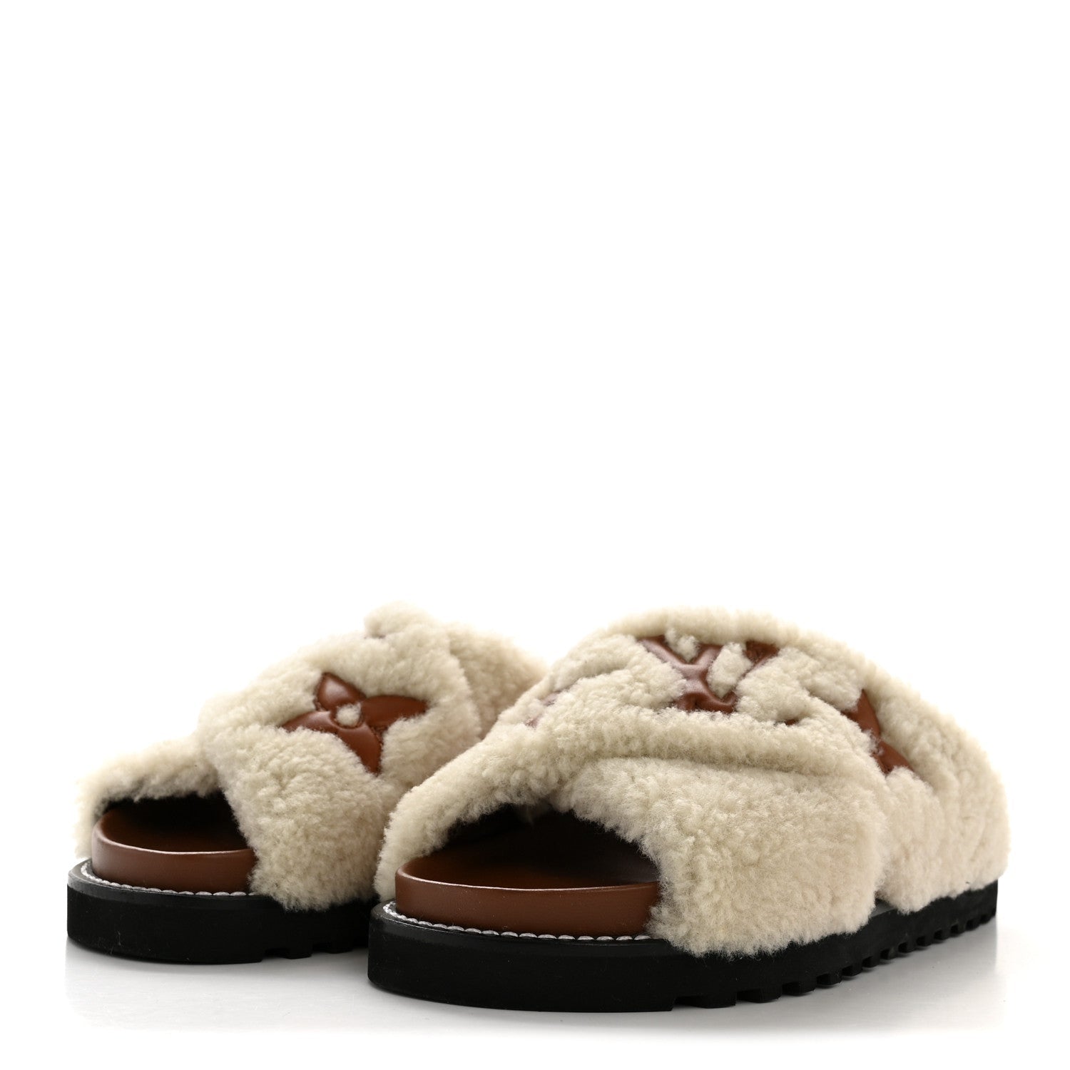 Shearling Paseo Flat Comfort Mule 36 Brown
