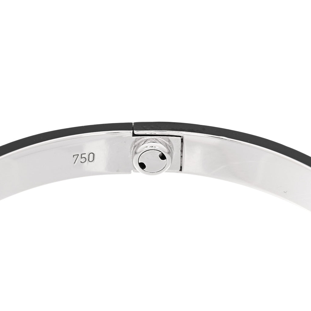 18K White Gold 4 Diamond LOVE Bracelet 19