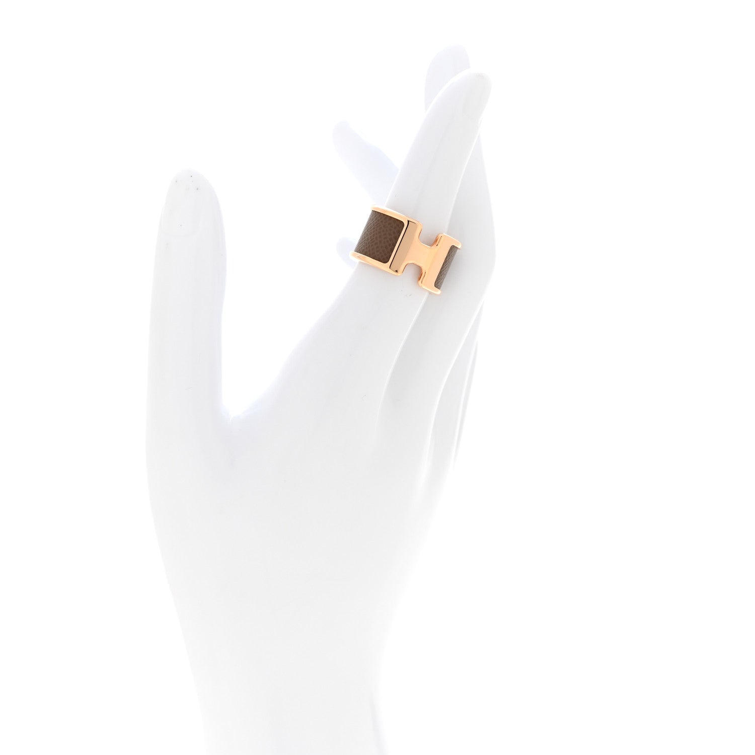 Madame Calfskin Large Olympe Ring S Etoupe