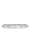 18K White Gold 4 Diamond LOVE Bracelet 16