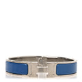 Enamel Narrow Clic Clac H Bracelet PM Bleu Turquin