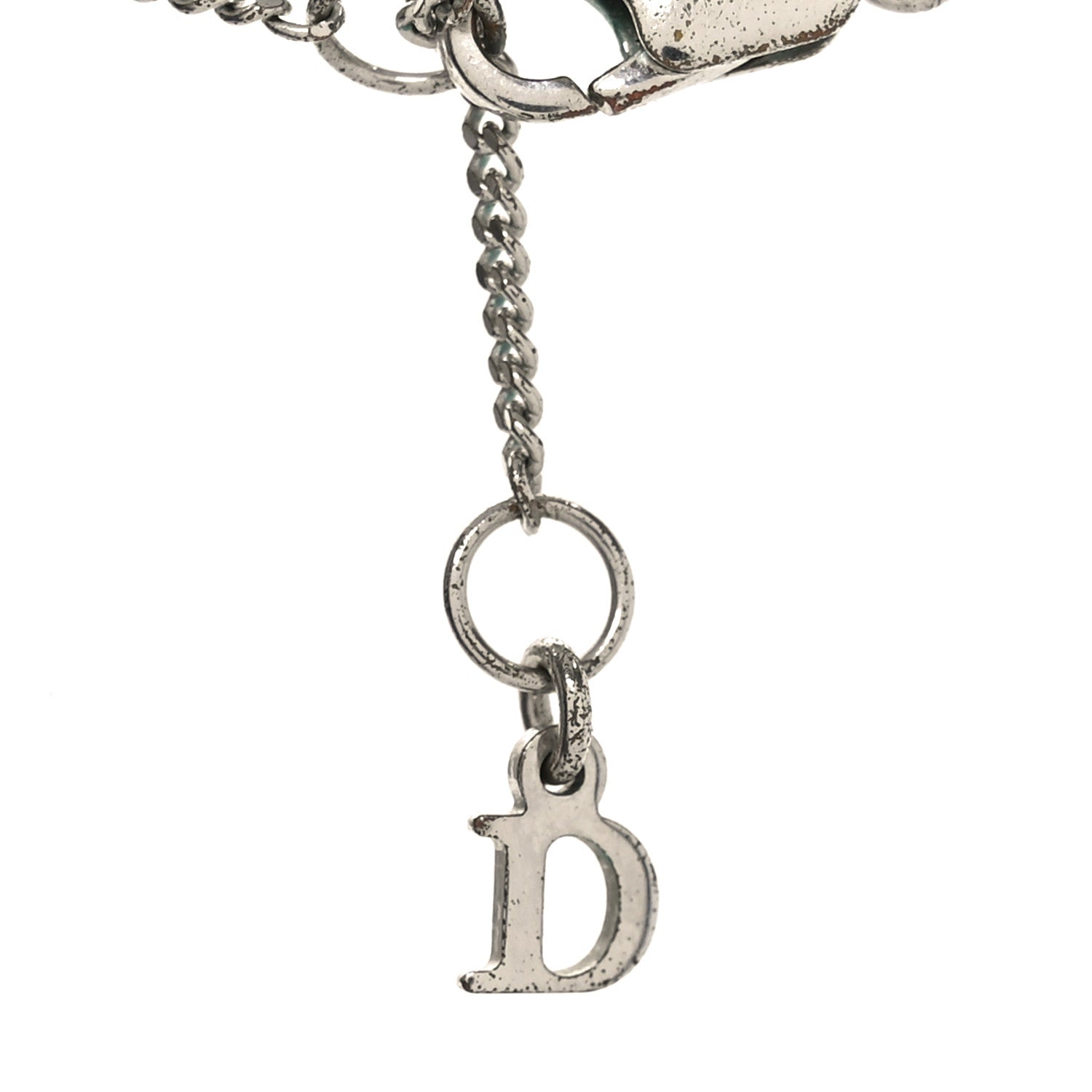 Crystal Logo Star Necklace Silver