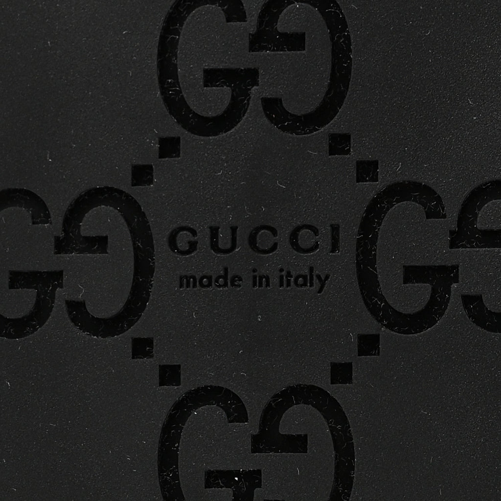 Guccissima GG Embossed Womens Sandals 35 Black