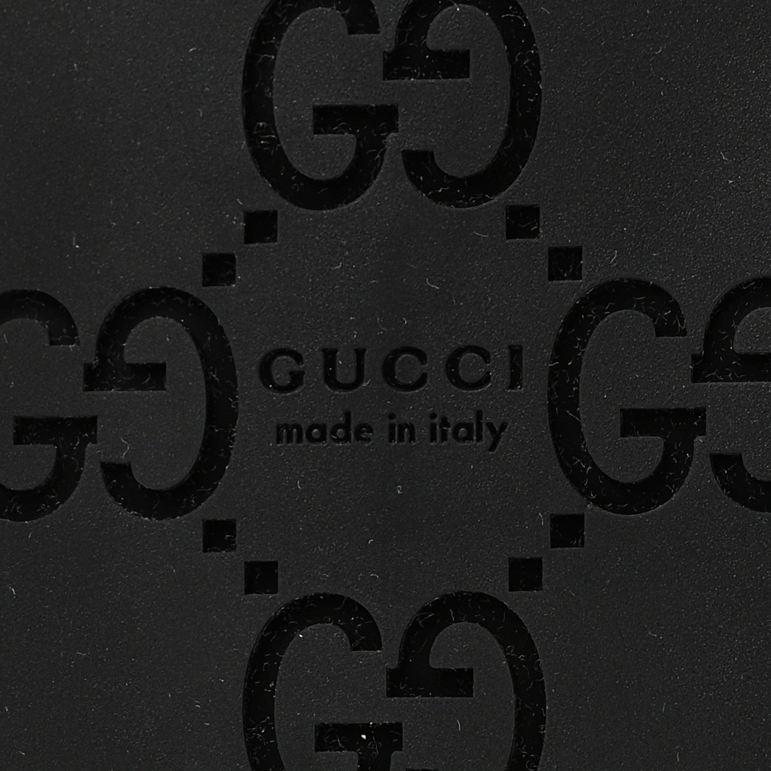 Guccissima GG Embossed Womens Sandals 35 Black