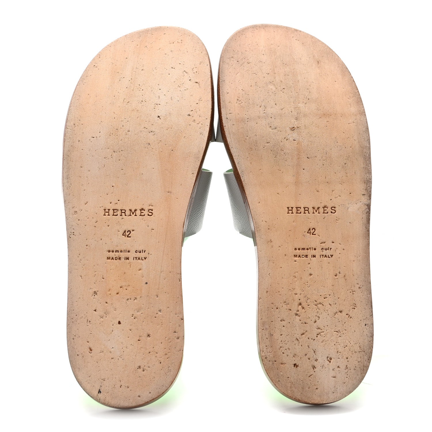 Epsom Mens Izmir Sandals 42 Gris Quartz Vert Fluo