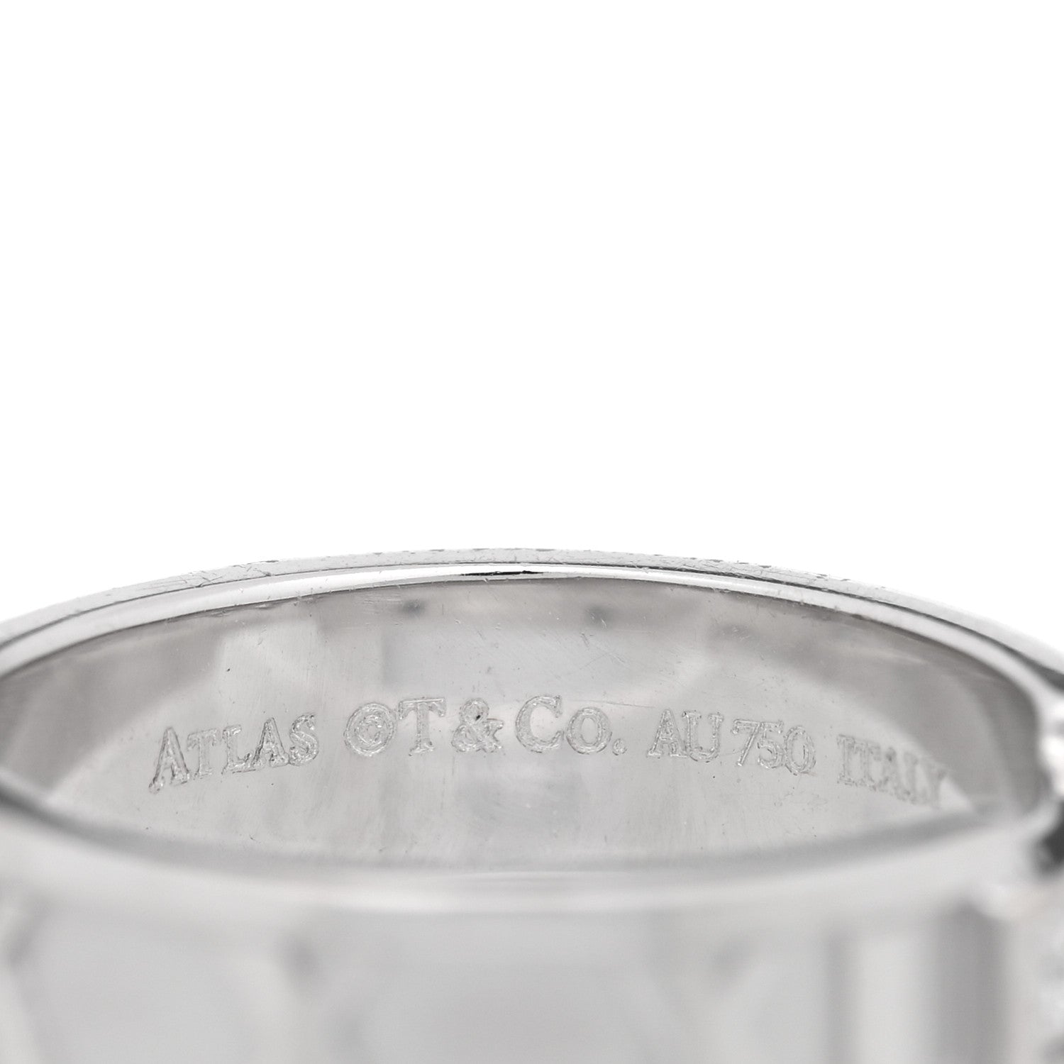 18K White Gold Diamond Atlas Ring 53 6.5