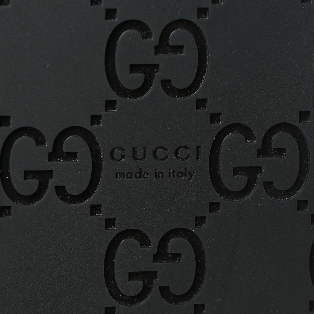 Guccissima GG Embossed Womens Sandals 36.5 Black