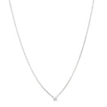 18K White Gold Diamond .25ct 1895 Pendant Necklace
