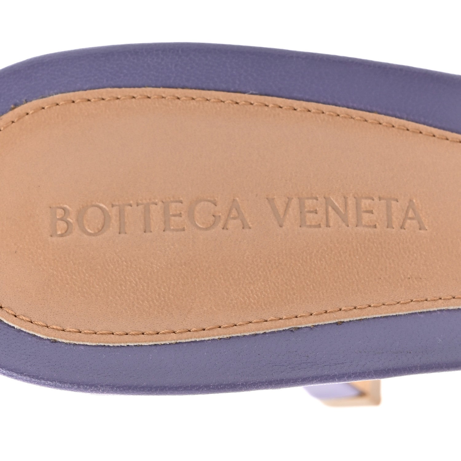 Lambskin Stretch Mule Sandals 41 Lavender