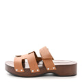 Calfskin Womens Kos Clog 39 Naturel