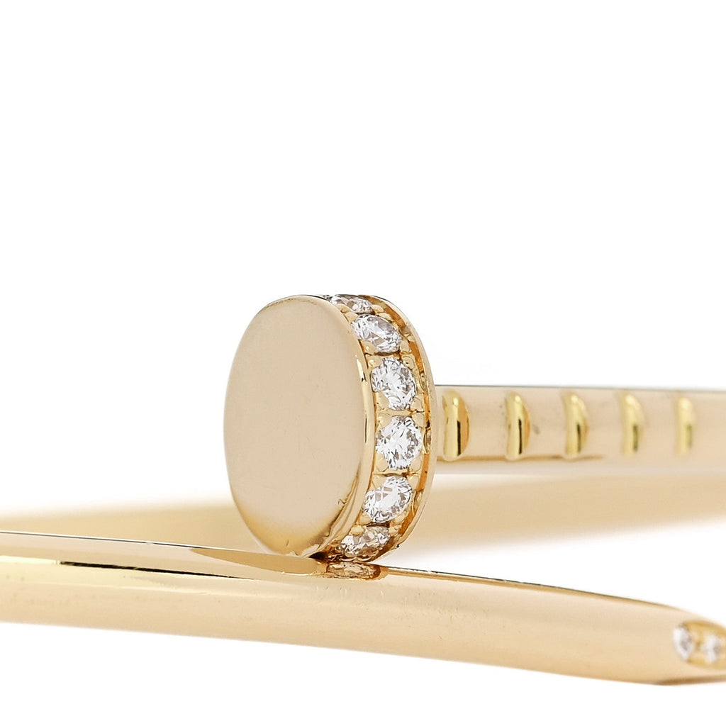 18K Yellow Gold Diamond Small Juste Un Clou Bracelet 15