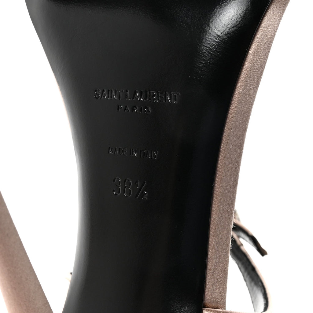 Crepe Satin Dive 110 Mule Sandals 38.5 38.5 Genuine Nude