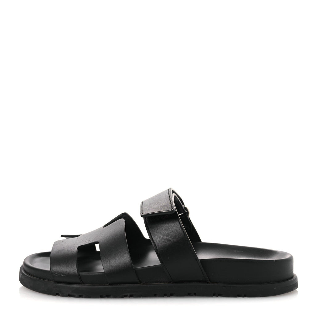 Calfskin Womens Chypre Sandals 37 Black