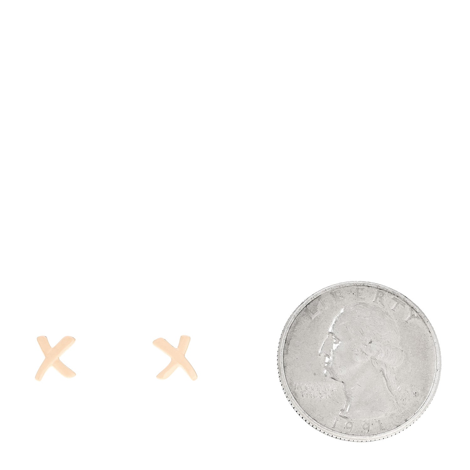 18K Rose Gold Mini Paloma's Graffiti X Earrings