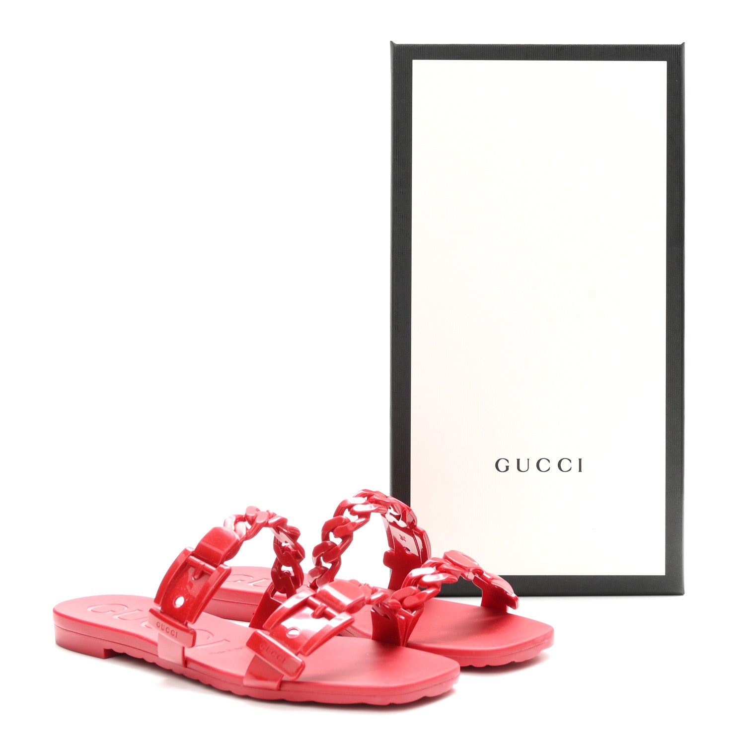 Rubber Womens Slide Sandals 36 Hibiscus Red
