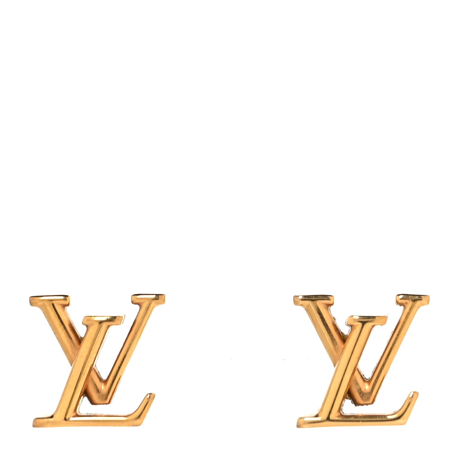 Metal LV Iconic Earrings Gold