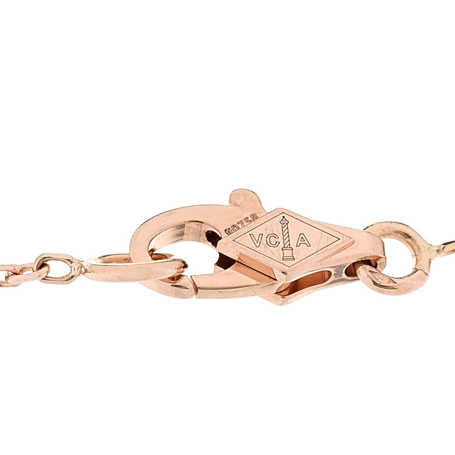 18K Rose Gold Carnelian Sweet Alhambra Bracelet
