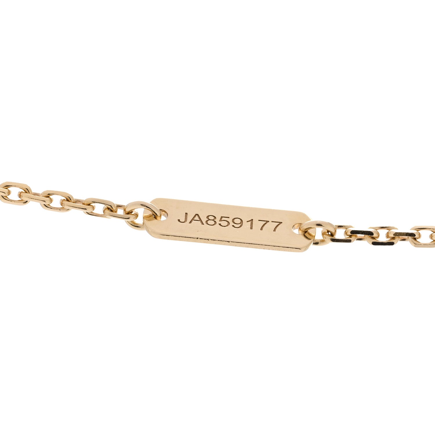 18K Yellow Gold Vintage Alhambra Pendant Necklace