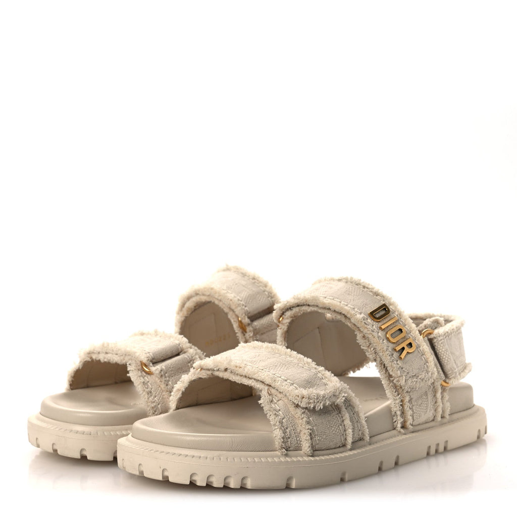 Cotton Dioract 10mm Sandals 36 Natural
