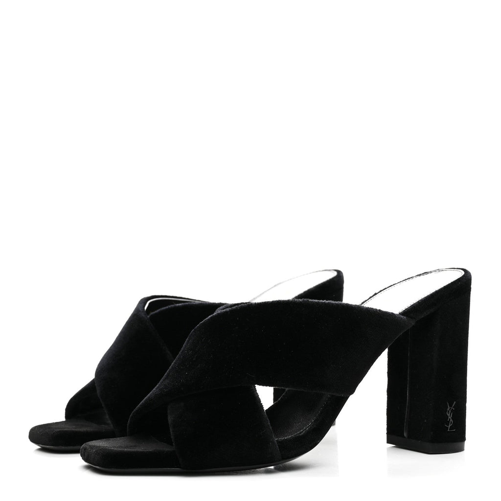 Velvet LouLou Mules 36 Black