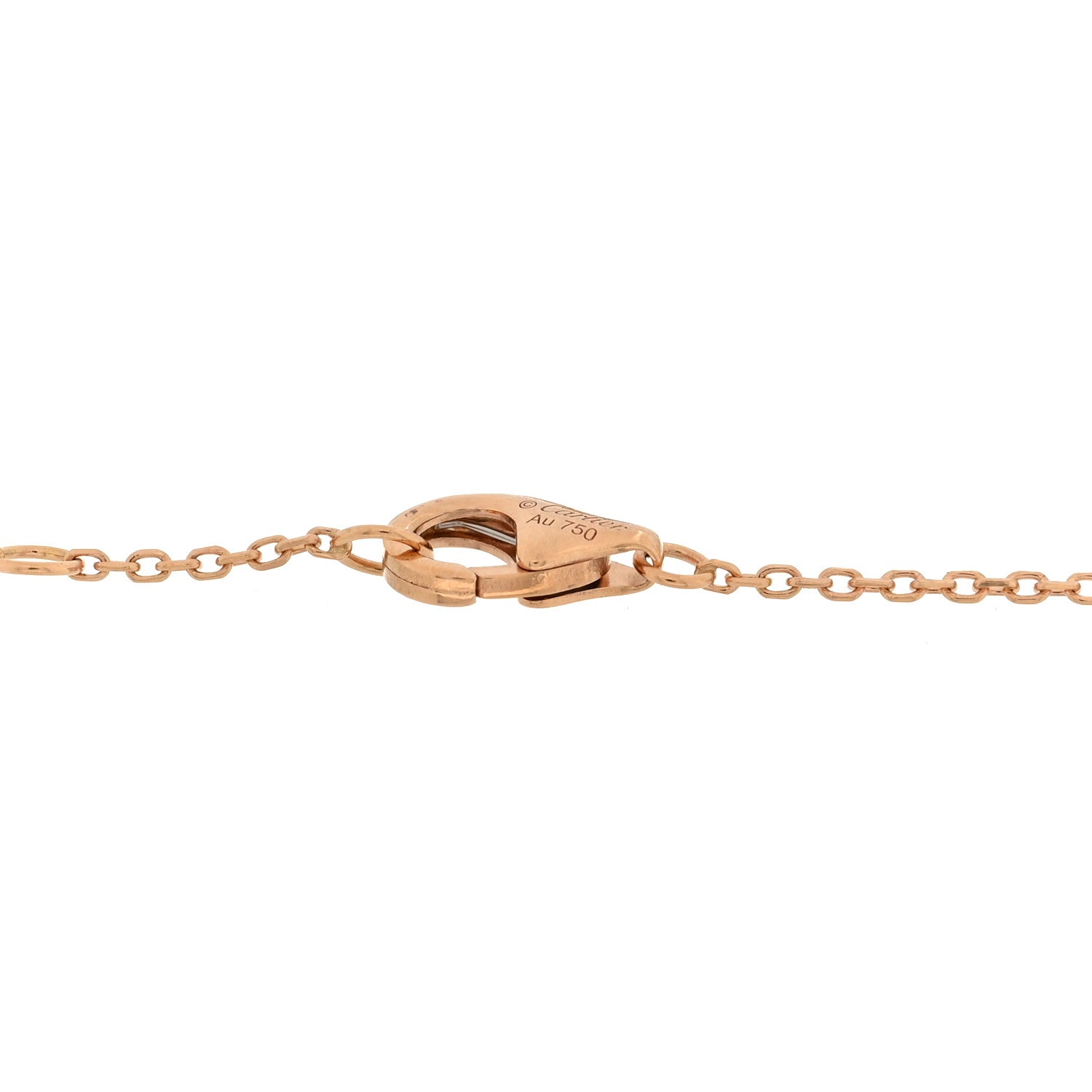 18K Pink Gold Diamond Black Onyx Amulette de Cartier Bracelet