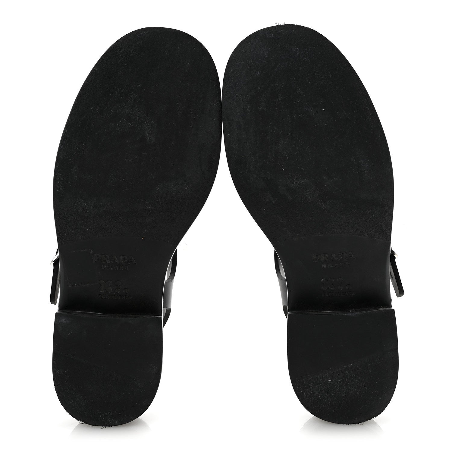 Foam Rubber Metal Triangle Logo 50mm Cage Sandals 39 Black