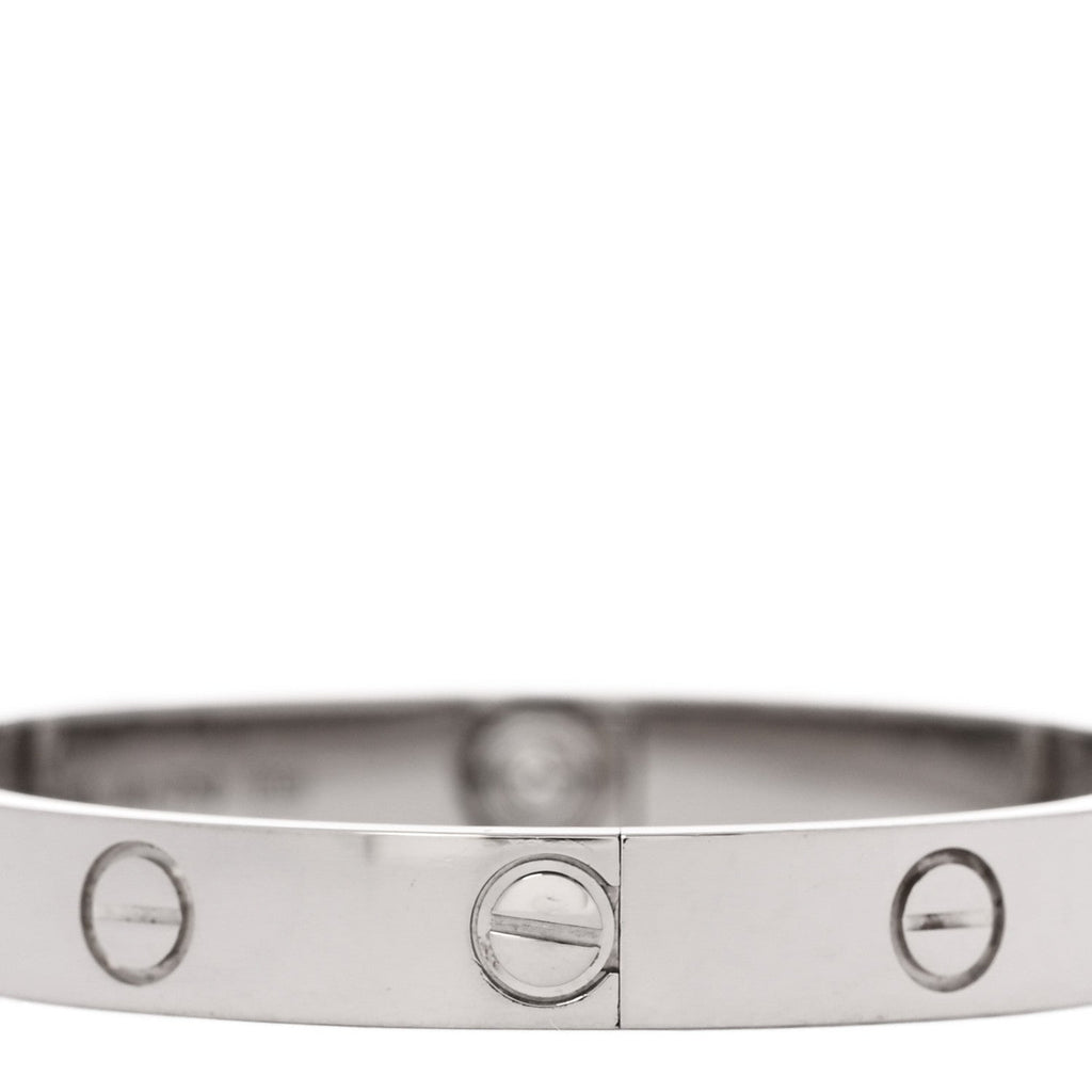 18K White Gold LOVE Bracelet 15