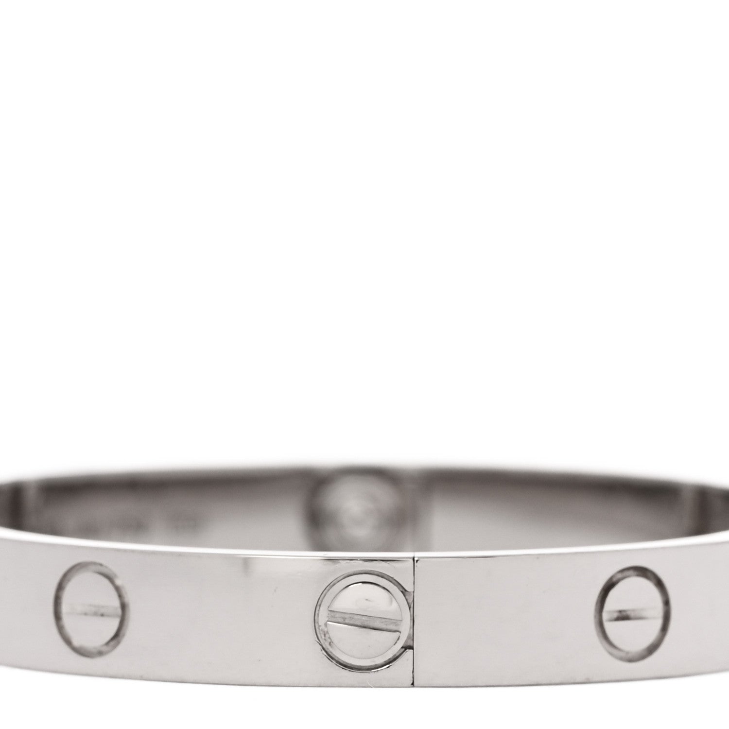 18K White Gold LOVE Bracelet 15