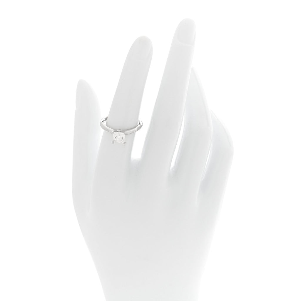 Platinum Diamond 1.04ct Princess Solitaire Engagement Ring 52 6