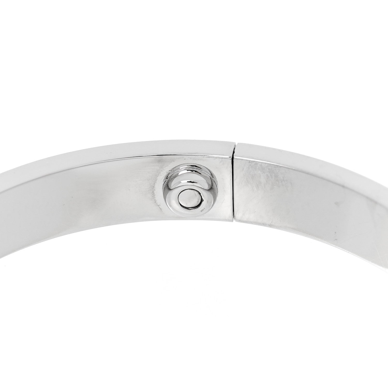 18K White Gold 4 Diamond LOVE Bracelet 16