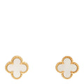 18K Yellow Gold Mother of Pearl Sweet Alhambra Earrings