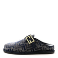 Velvet FF Fendi Feel Mules 38 Grigio Blue Midnight Blue
