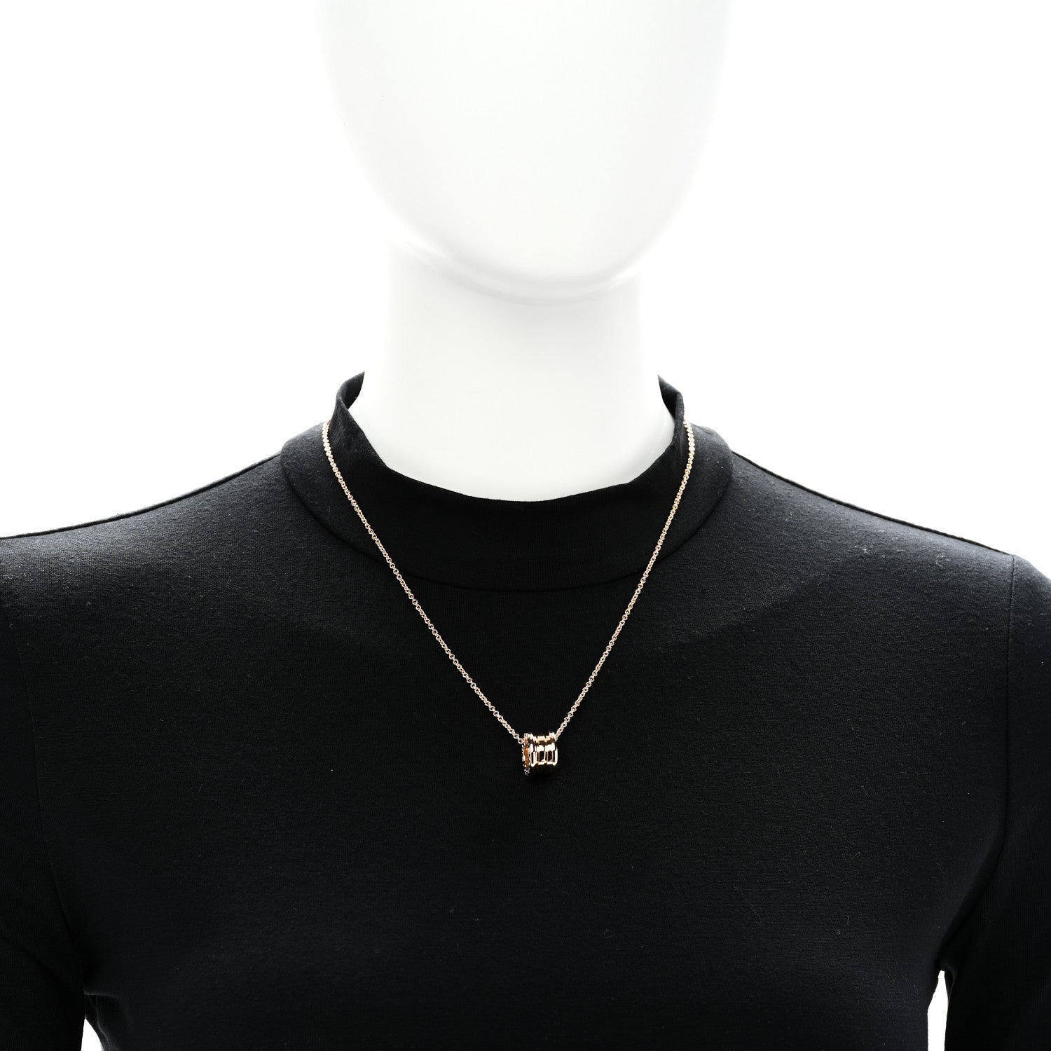 18K Rose Gold B.Zero1 Pendant Necklace
