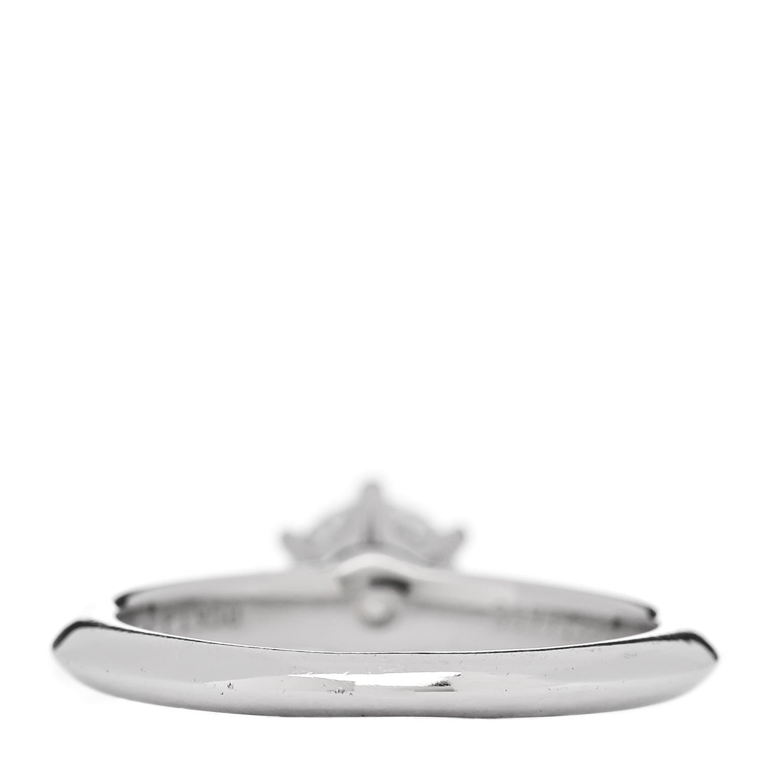 Platinum Diamond .46ct Solitaire Engagement Ring 46 3.75