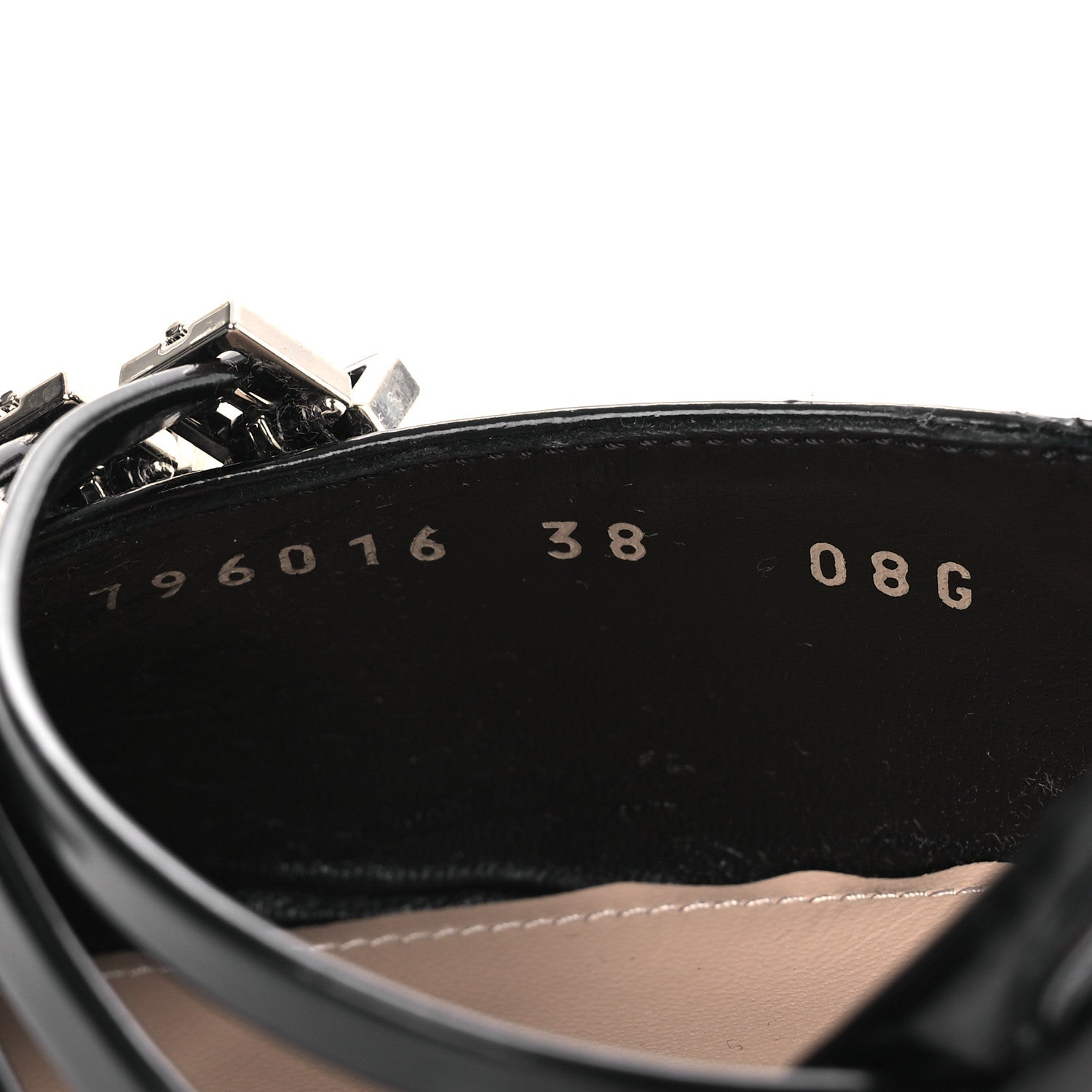 Patent Regent Calfskin Walma 65 Buckle Slingback Pumps 38 Black