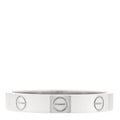 18K White Gold 3.5mm LOVE Wedding Band Ring 61 9.5