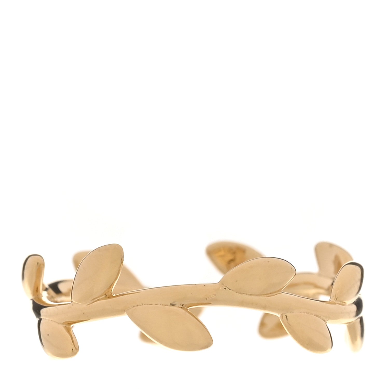 18K Yellow Gold Narrow Paloma Picasso Olive Leaf Band Ring 54 7