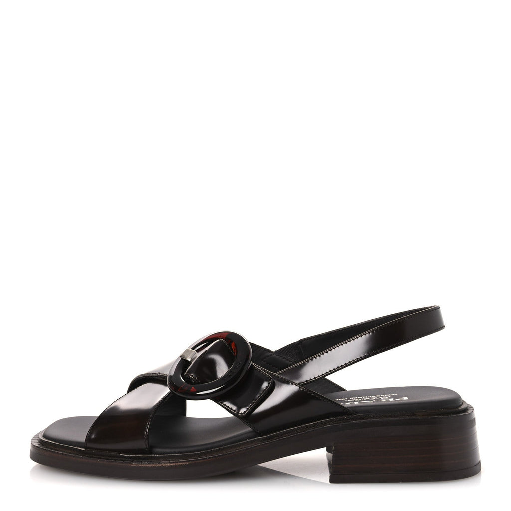 Spazzolato Fume Re-Edition 1996 Buckle Sandals 41 Bruciato