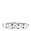 PARKER & WEST Platinum Diamond 1.04ct Half Eternity Band Ring 52 6