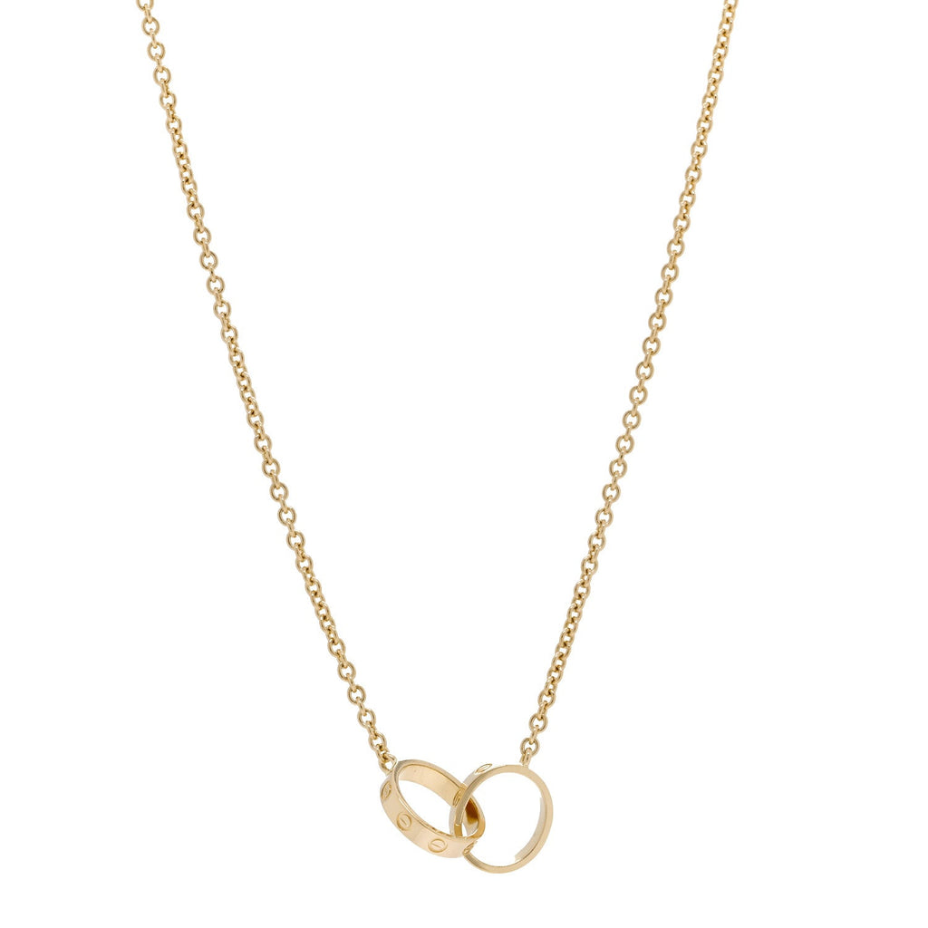 18K Yellow Gold Interlocking LOVE Necklace