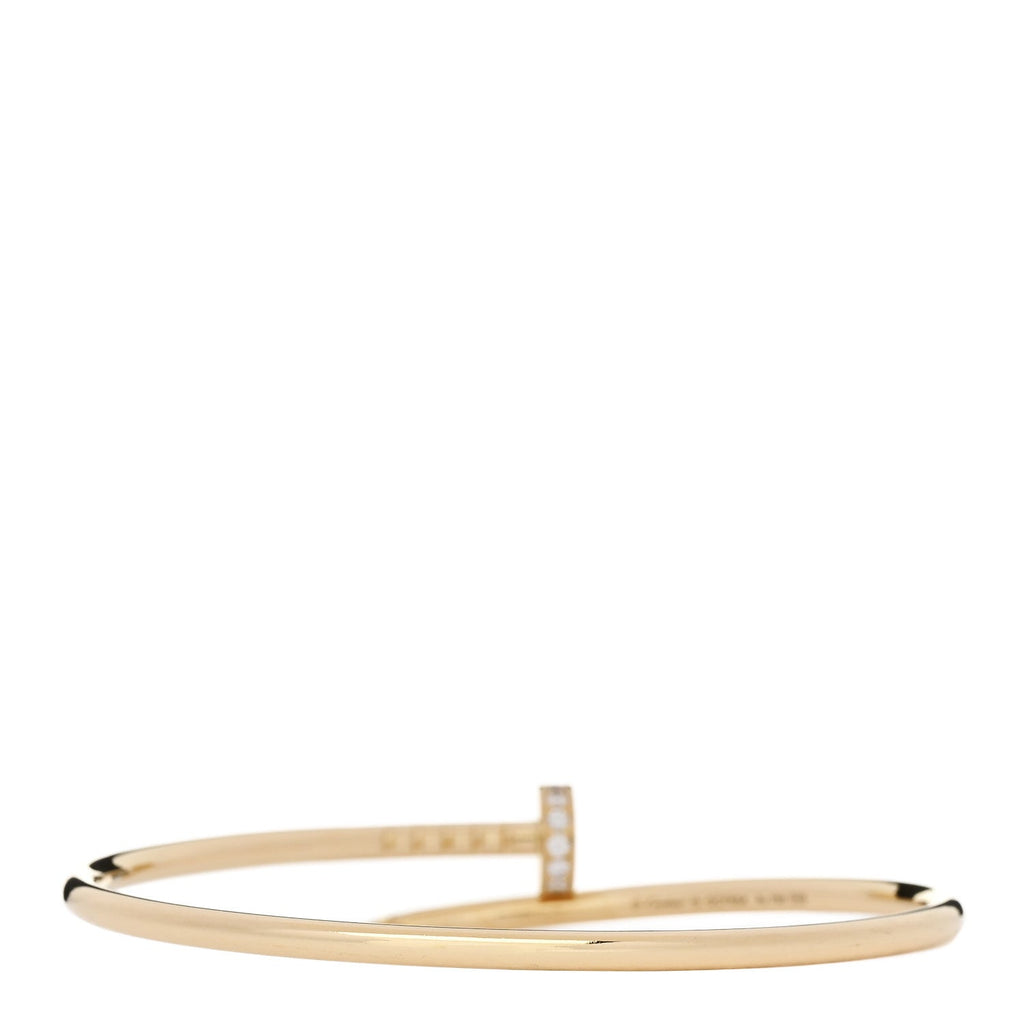 18K Yellow Gold Diamond Small Juste Un Clou Bracelet 15