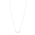 18K Yellow Gold Diamond Mini T Smile Pendant Necklace