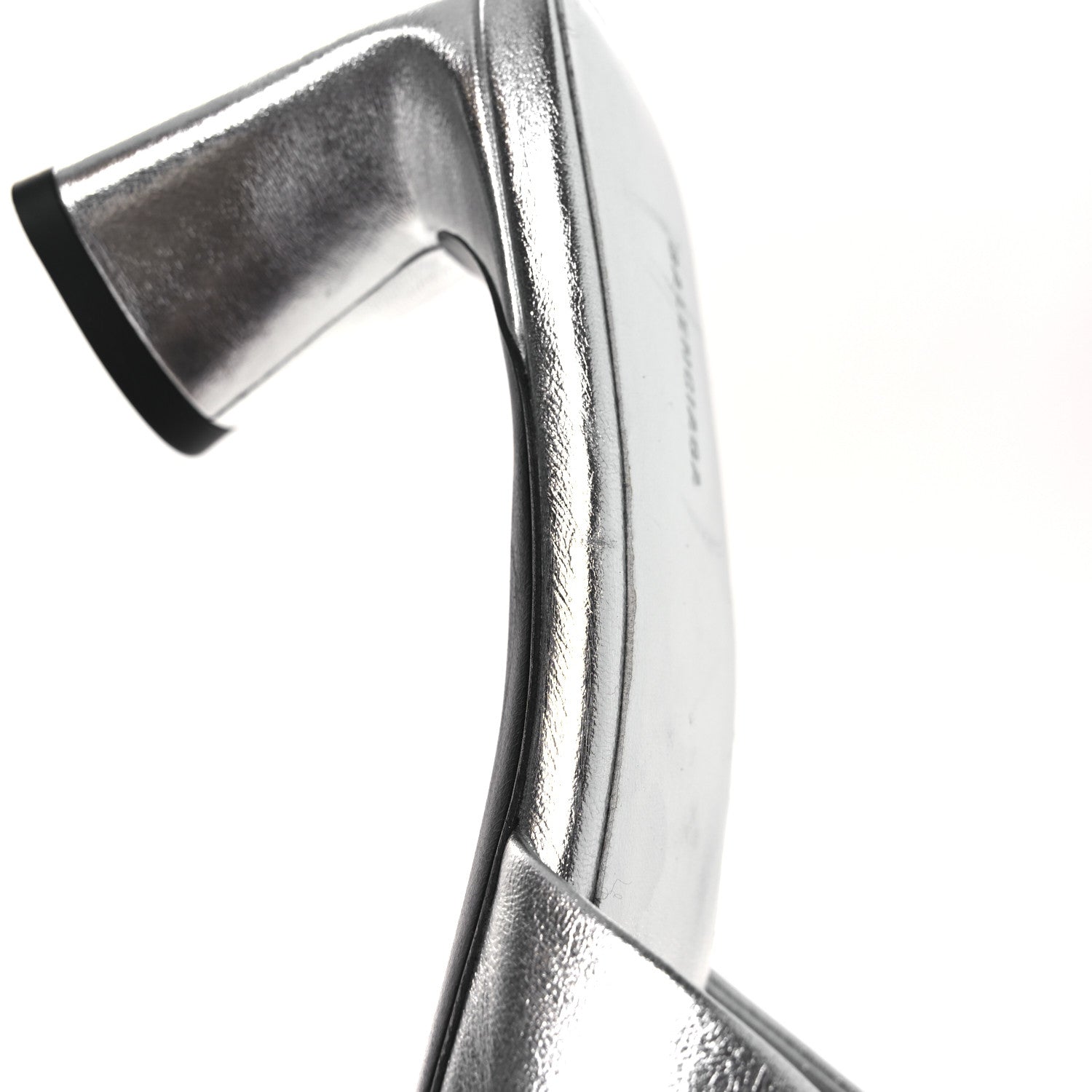 Metallic Sheepskin Duty Free 70mm Sandals 39 Silver