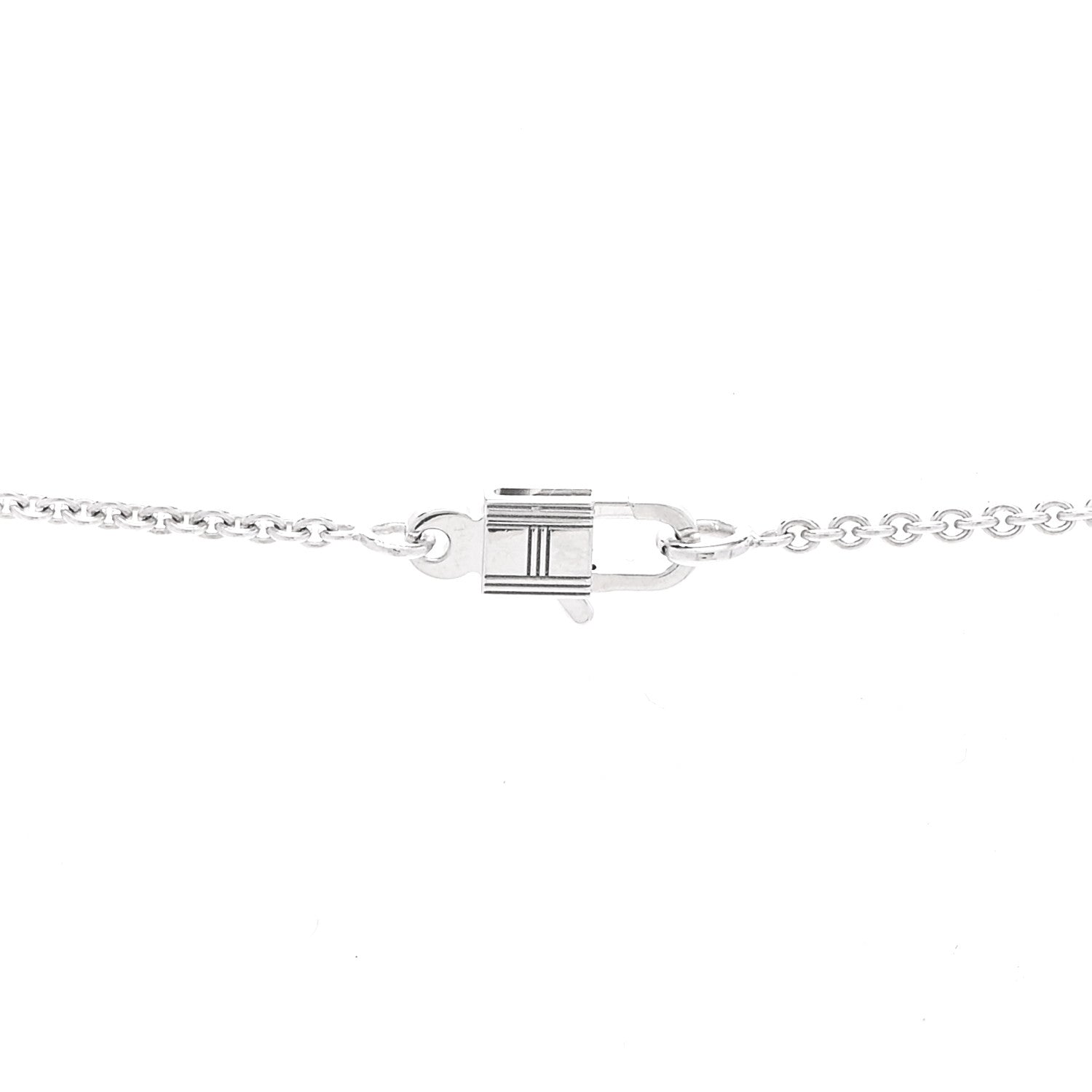 18K White Gold Diamond Constance Amulettes Pendant Necklace
