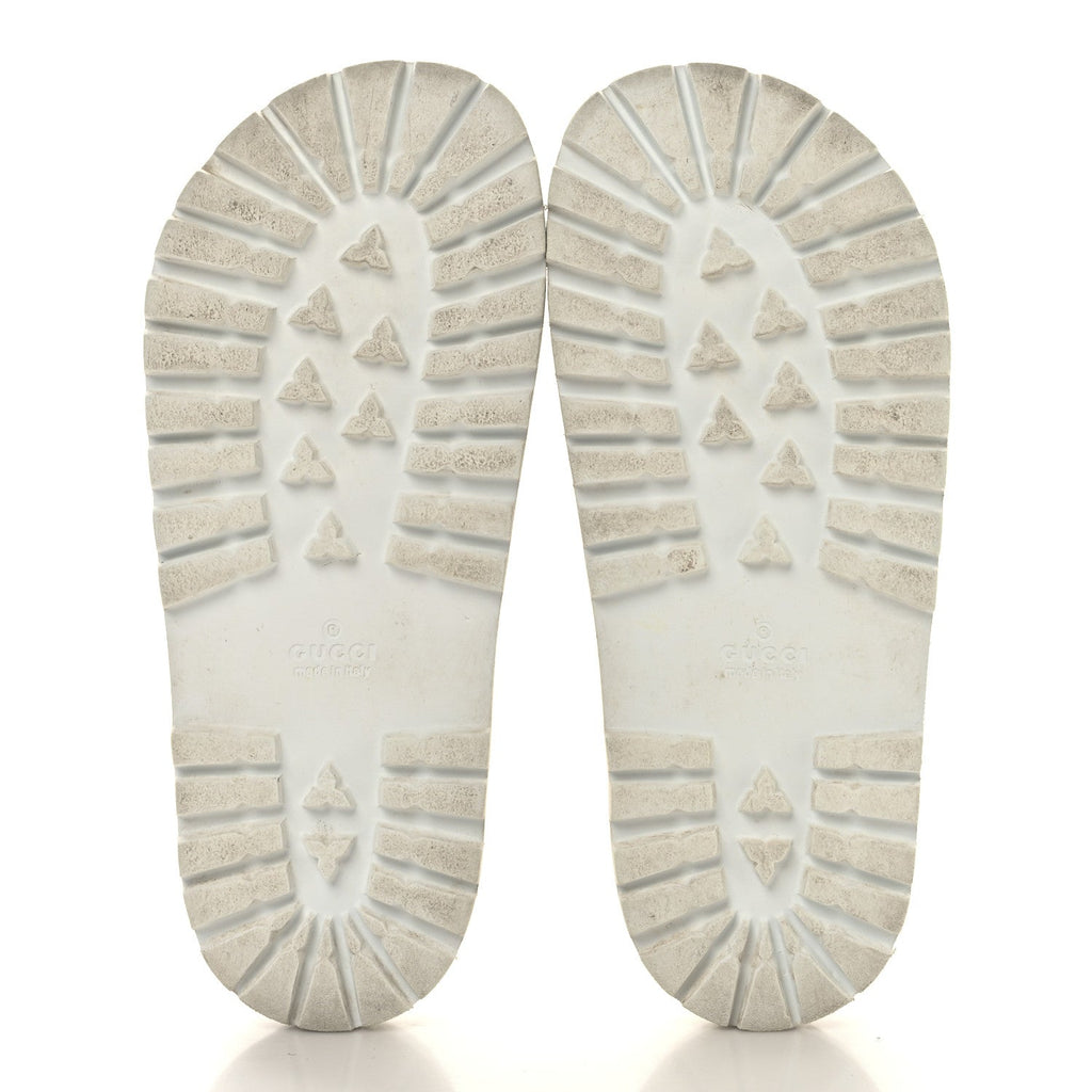 Rubber Web Mens Lug Sole Slide Sandals Great 5 White Green Red