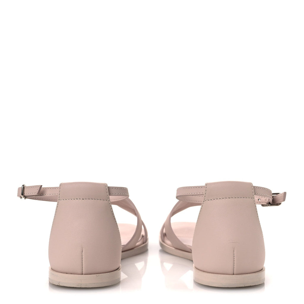 Calfskin Santorini Sandals 36 Beige Nude