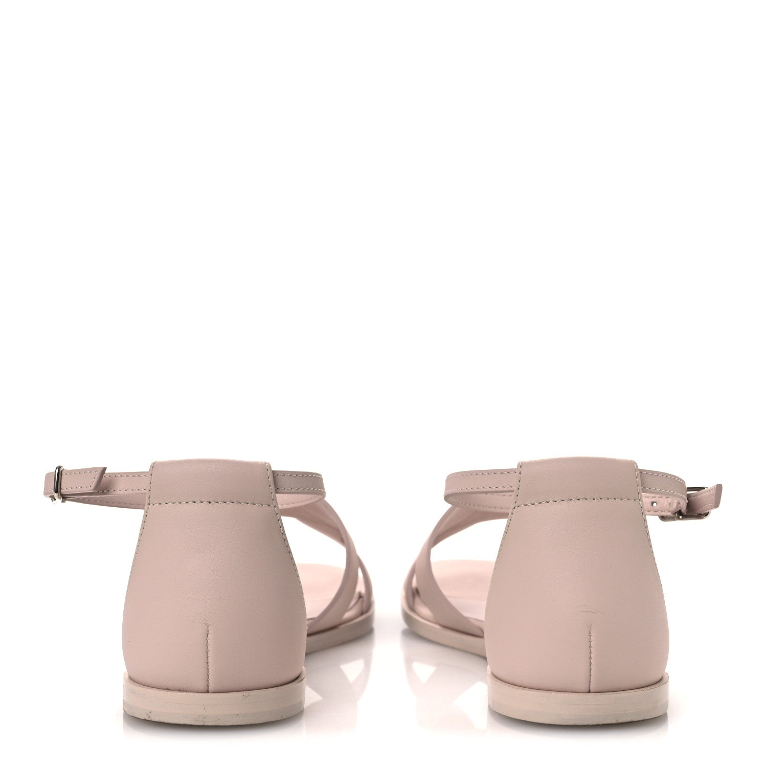 Calfskin Santorini Sandals 36 Beige Nude