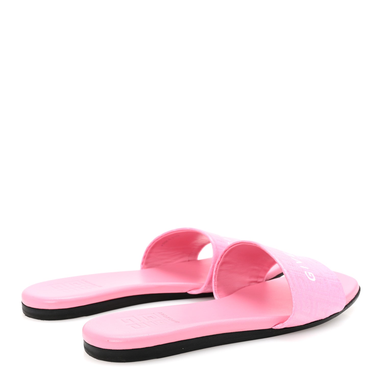 Coated Canvas Logo 4G Embossed Flat Sandals 36.5 Pink
