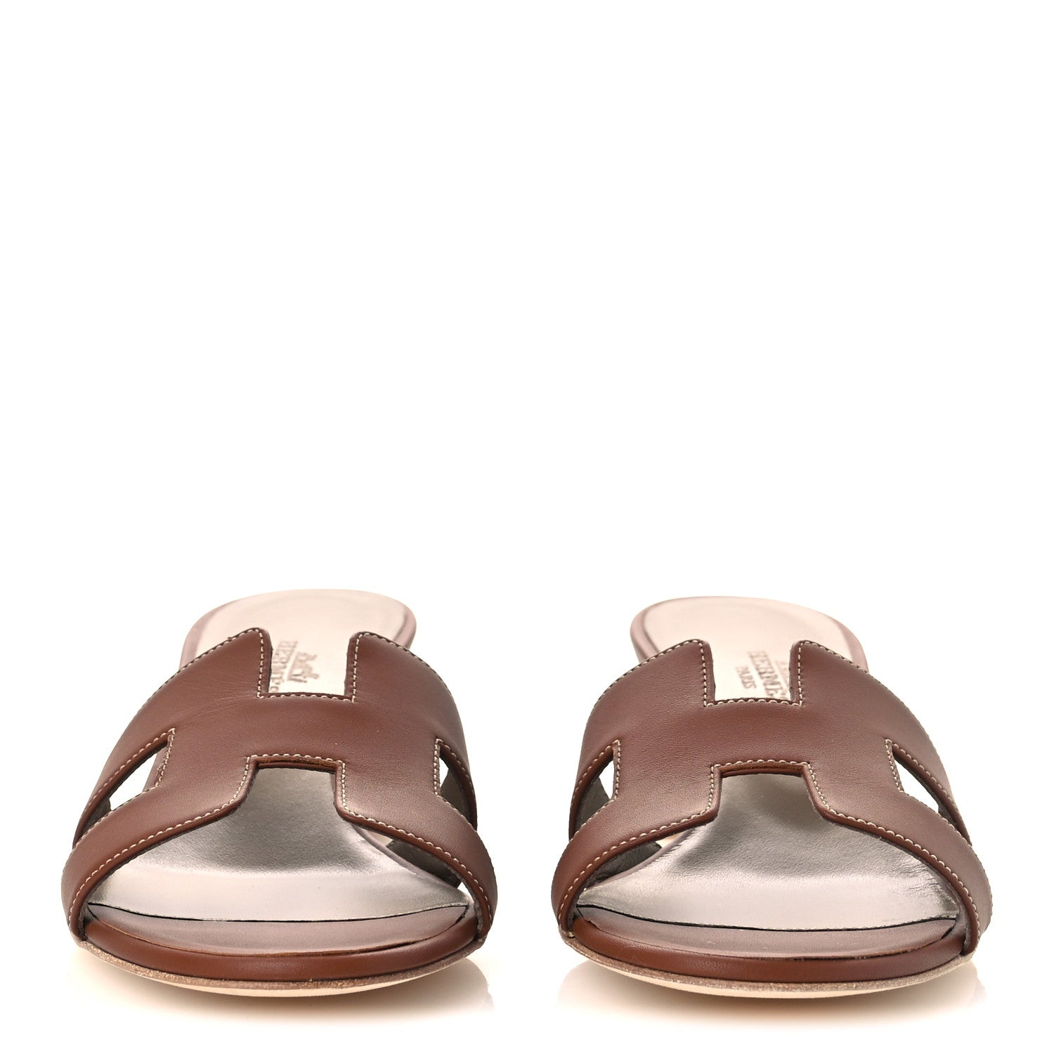 Calfskin Oasis Sandals 37 Gold
