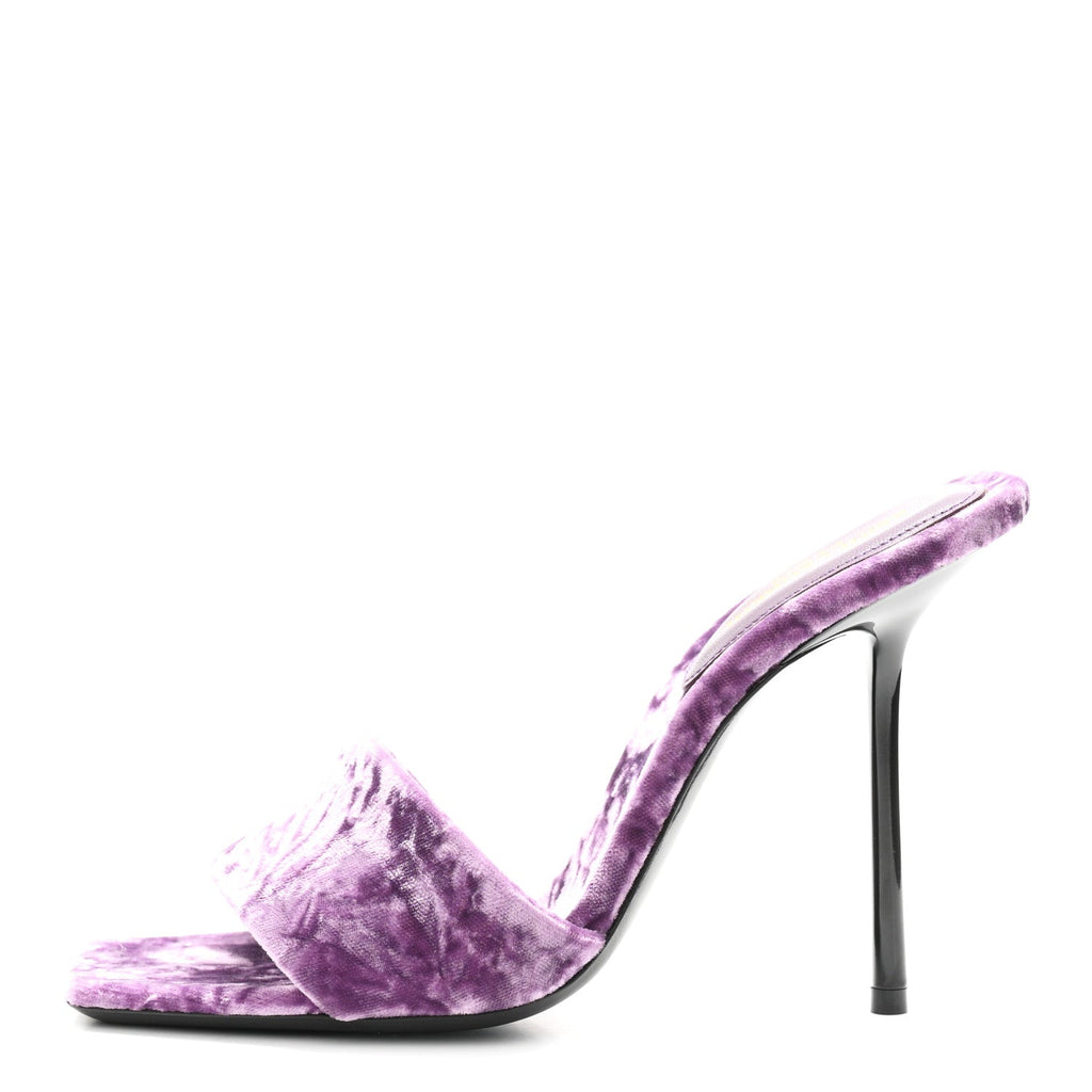 Velvet Baliqua 105 Mule Sandals 36 Malva
